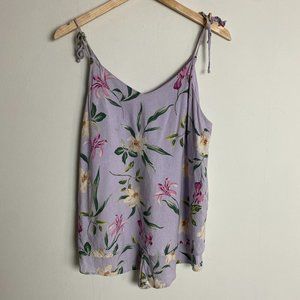 Bonhomia Purple Floral Sleeveless Romper Pajamas Bridesmaids